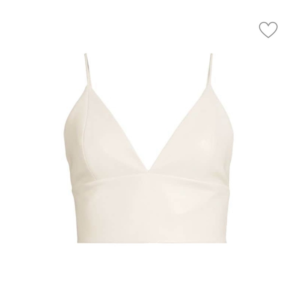 ALICE + OLIVIA
Carli Vegan Leather Crop Top